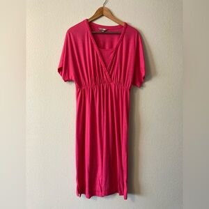 Braided V-neck Midi Dress